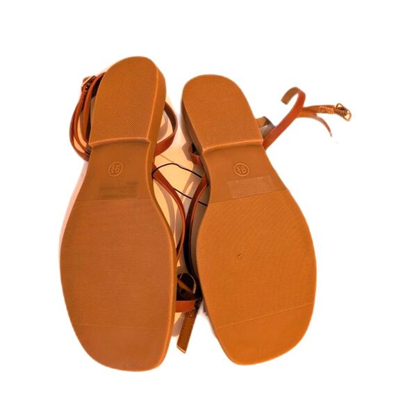Women's Elizabeth Ankle Strap Sandals -Universal Thread- Brown Size Various - Picture 4 of 7